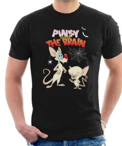 Animaniacs Pinky And The Brain Halloween Creepy Crawlies Mens T Shirt 1