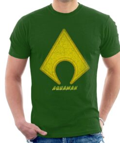 Aquaman Classic Logo Mens T Shirt 1