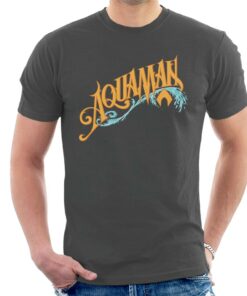 Aquaman Wave Logo Mens T Shirt 2