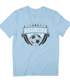 Argentina Emblem Badge World Cup Football Men’s T-Shirt