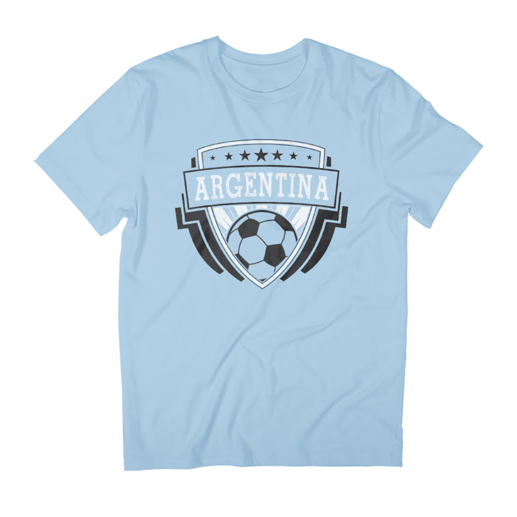 Argentina Emblem Badge World Cup Football Men's T-Shirt Argentina Emblem Badge World Cup Football Men's T-Shirt