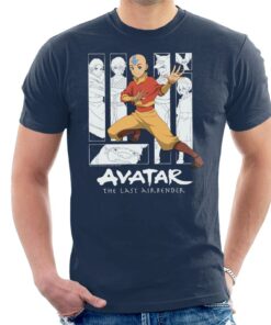Avatar The Last Airbender Aang Character Montage Men’s T-Shirt