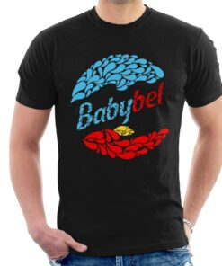 Baby Bel Blue And Red Droplets Mens T Shirt 1