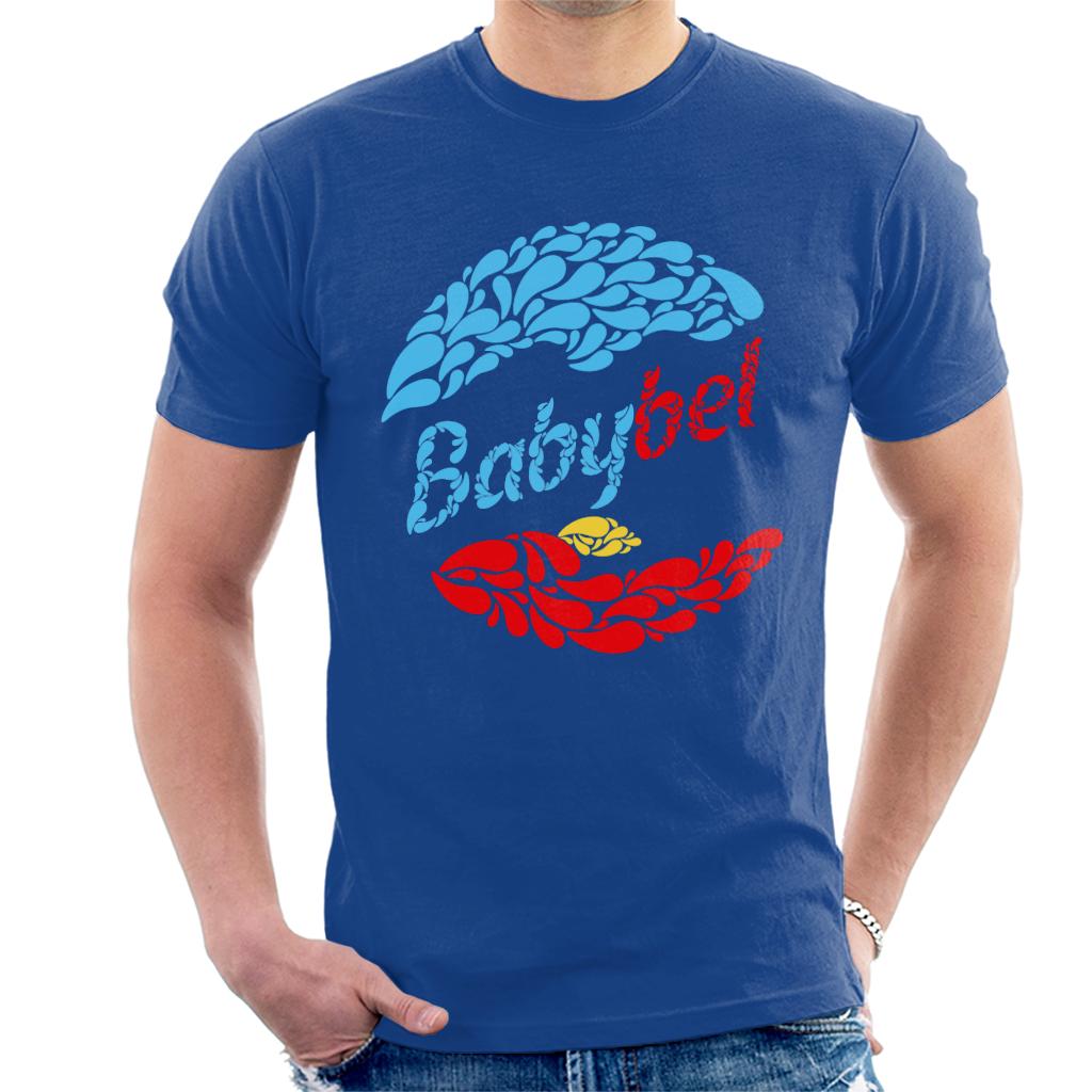 Baby Bel Blue And Red Droplets Men's T-Shirt Baby Bel Blue And Red Droplets Men's T-Shirt