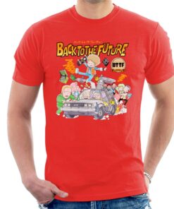 Back To The Future Comic Kanji Mens T Shirt 1