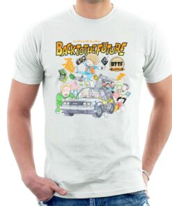 Back To The Future Comic Kanji Mens T Shirt 2