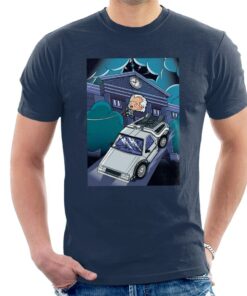 Back to the Future 1985 Doc Escape Kawaii Men's T-Shirt 1 Back to the Future 1985 Doc Escape Kawaii Mens T Shirt 2
