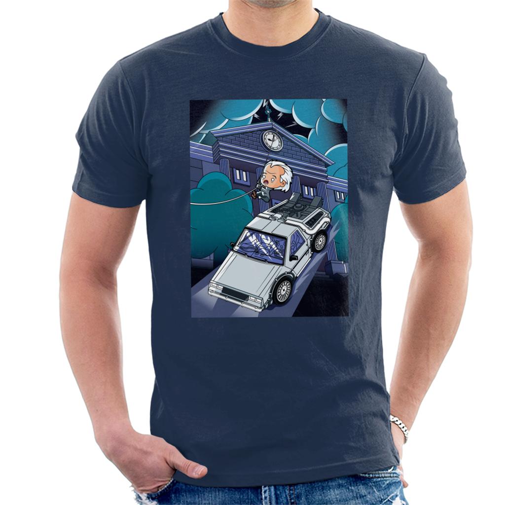 Back to the Future 1985 Doc Escape Kawaii Men's T-Shirt Back to the Future 1985 Doc Escape Kawaii Men's T-Shirt