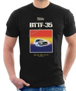 Back to the Future 35th Anniversary Sunset Mens T Shirt 1