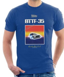 Back to the Future 35th Anniversary Sunset Mens T Shirt 3