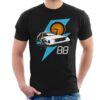 Back to the Future 88 Clock And Delorean Men’s T-Shirt