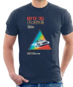Back to the Future Delorean 1 21 G Watts Hq Colour Fade Men's T-Shirt 1 Back to the Future Delorean 1 21 G Watts Hq Colour Fade Mens T Shirt 2