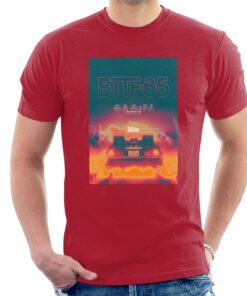Back to the Future Delorean 35 Electric Flames Men's T-Shirt 1 Back to the Future Delorean 35 Electric Flames Mens T Shirt 2