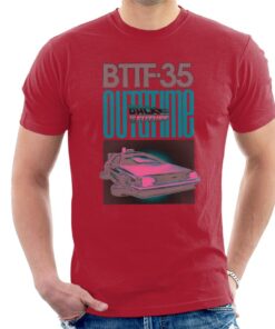 Back to the Future Delorean 35 Outatime Men's T-Shirt 1 Back to the Future Delorean 35 Outatime Mens T Shirt 2