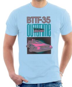 Back to the Future Delorean 35 Outatime Men's T-Shirt 2 Back to the Future Delorean 35 Outatime Mens T Shirt 3
