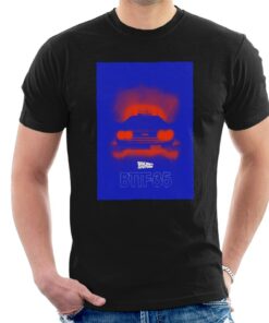 Back to the Future Delorean 35 Red Headlights Mens T Shirt 1