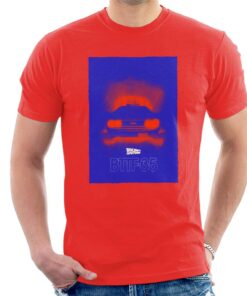 Back to the Future Delorean 35 Red Headlights Men's T-Shirt 1 Back to the Future Delorean 35 Red Headlights Mens T Shirt 2