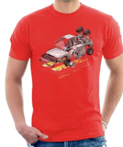 Back to the Future Delorean 3D Mens T Shirt 2