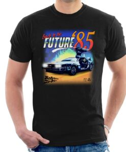 Back to the Future Delorean 85 Electric Charge Mens T Shirt 1