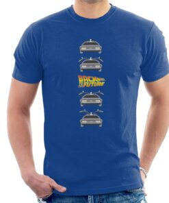 Back to the Future Delorean Doors Opening Mens T Shirt 2