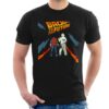 Back to the Future Delorean Fire Trail Marty And Doc Men’s T-Shirt