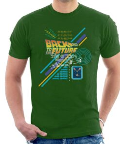 Back to the Future Delorean Outline Countdown Men's T-Shirt 1 Back to the Future Delorean Outline Countdown Mens T Shirt 2