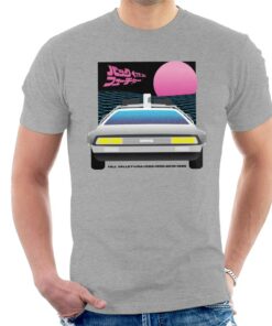 Back to the Future Delorean Sunset Men’s T-Shirt