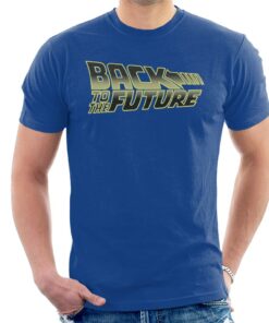 Back to the Future Gold Logo Men's T-Shirt 1 Back to the Future Gold Logo Mens T Shirt 2