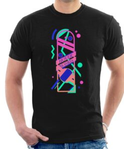 Back to the Future Hoverboard Vaporwave Men’s T-Shirt