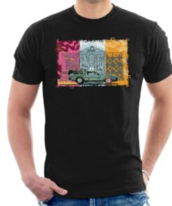 Back to the Future Lightning Shocking Delorean Men’s T-Shirt