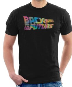 Back to the Future Logo Psychedelic Blur Men’s T-Shirt