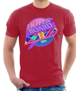 Back to the Future Marty Mcflys Vaporwave Hoverboard Mens T Shirt 2