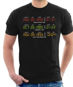 Back to the Future Nov 5 1955 Last Time Departed Mens T Shirt 1