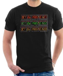 Back to the Future Oct 26 1985 Last Time Departed Mens T Shirt 1