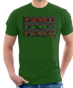 Back to the Future Oct 26 1985 Last Time Departed Mens T Shirt 2