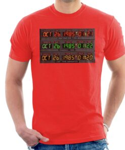 Back to the Future Oct 26 1985 Last Time Departed Mens T Shirt 3