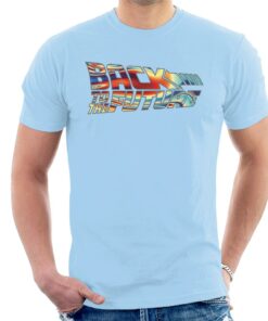 Back to the Future Psychedelic Logo Men's T-Shirt 2 Back to the Future Psychedelic Logo Mens T Shirt 3