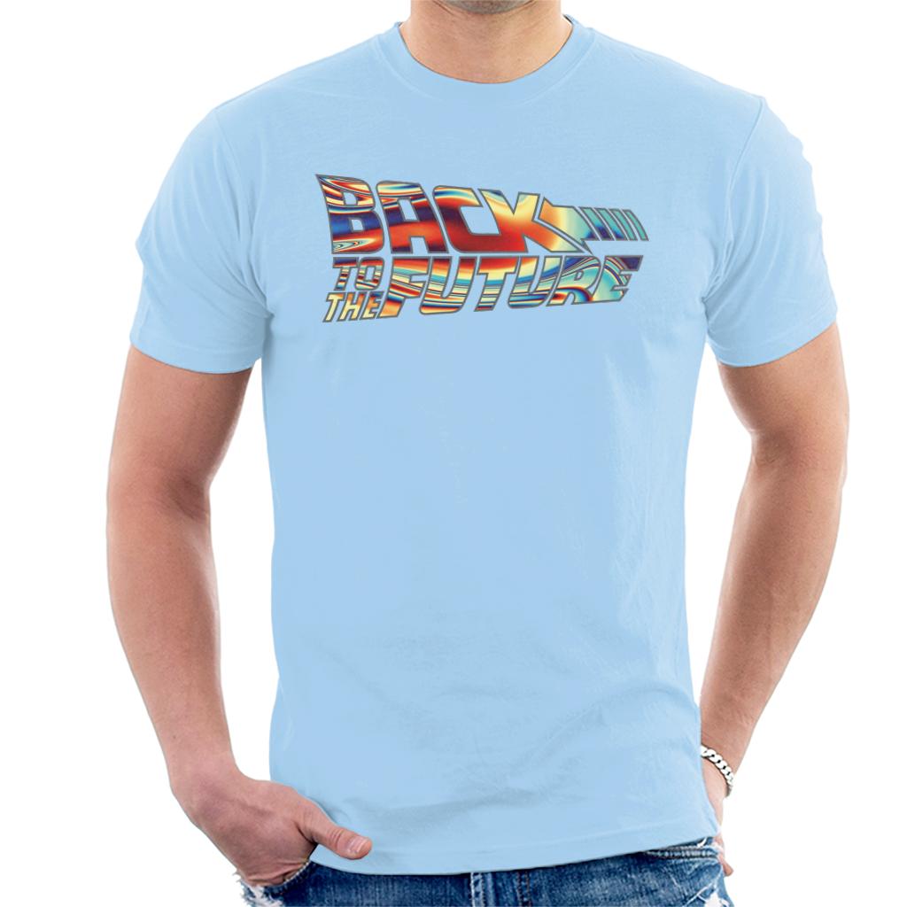 Back to the Future Psychedelic Logo Men's T-Shirt Back to the Future Psychedelic Logo Men's T-Shirt