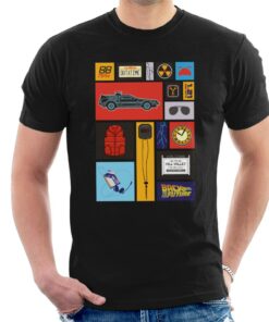 Back to the Future Tile Montage Mens T Shirt 1