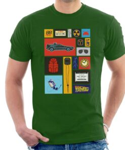 Back to the Future Tile Montage Men's T-Shirt 1 Back to the Future Tile Montage Mens T Shirt 2