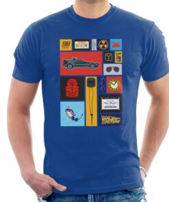 Back to the Future Tile Montage Men's T-Shirt 2 Back to the Future Tile Montage Mens T Shirt 3