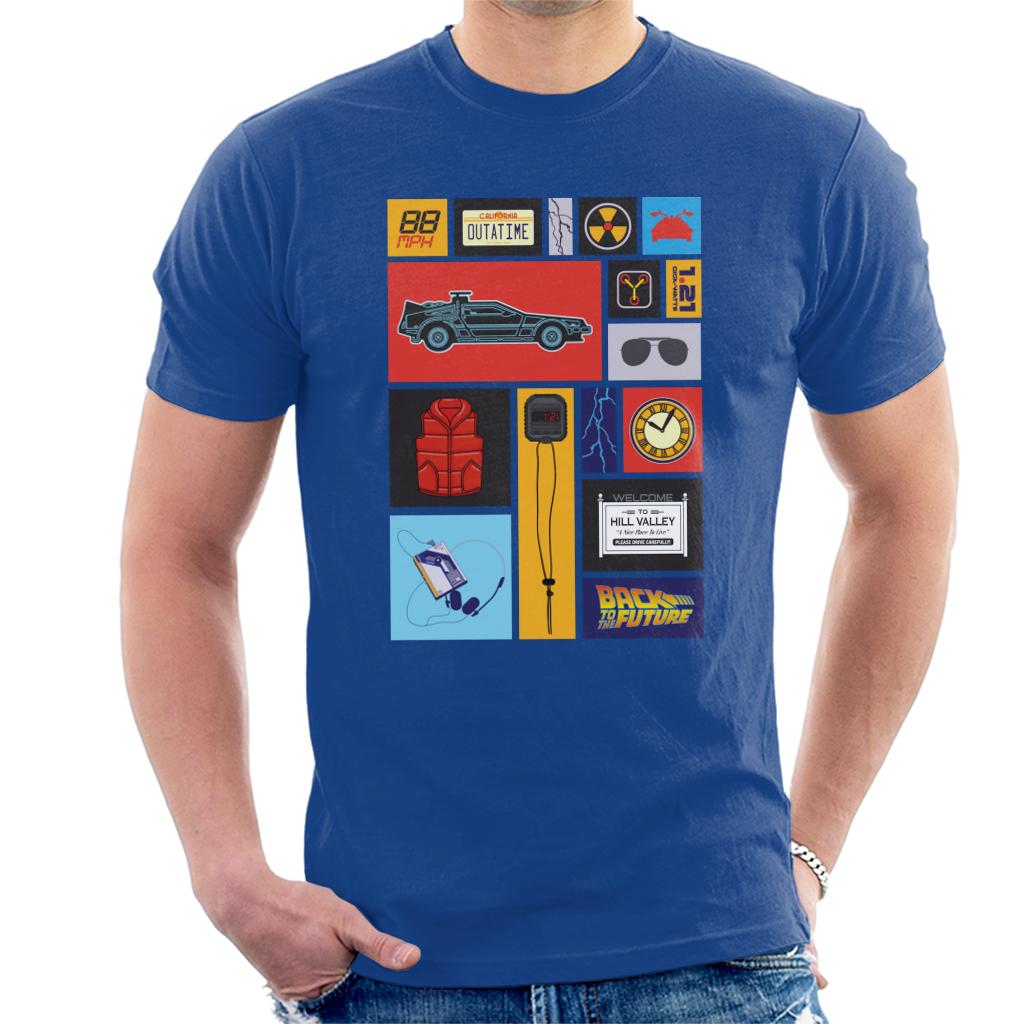 Back to the Future Tile Montage Men's T-Shirt Back to the Future Tile Montage Men's T-Shirt
