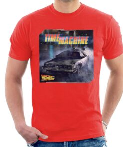 Back to the Future Time Machine Lightning Logo Men's T-Shirt 1 Back to the Future Time Machine Lightning Logo Mens T Shirt 2