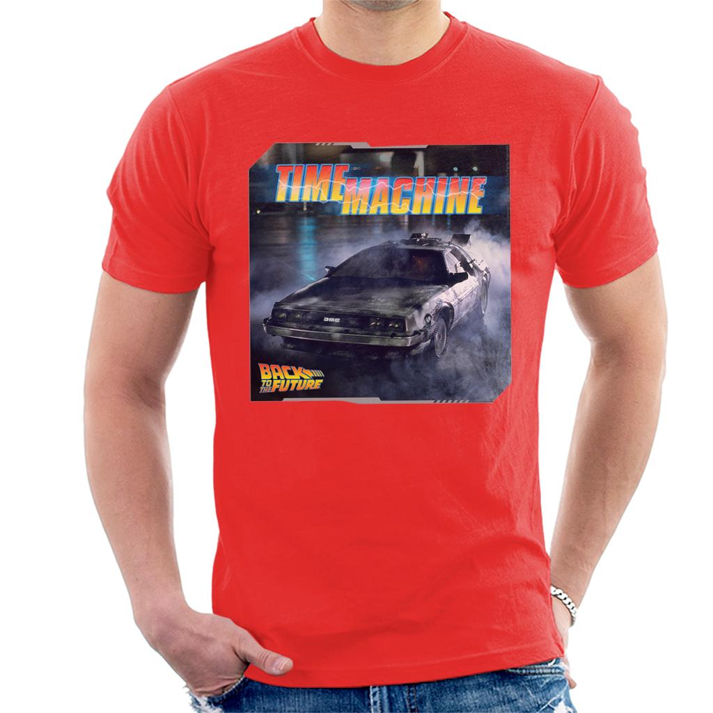 Back to the Future Time Machine Lightning Logo Men's T-Shirt Back to the Future Time Machine Lightning Logo Men's T-Shirt