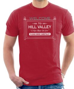 Back to the Future Welcome To Hill Valley Men's T-Shirt 1 Back to the Future Welcome To Hill Valley Mens T Shirt 2