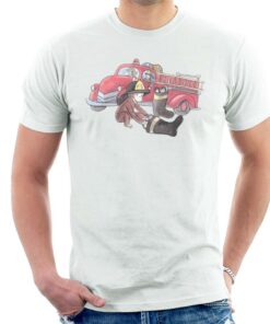 Curious George Balloon Fire Department Truck Men's T-Shirt 2 Curious George Balloon Fire Department Truck Mens T Shirt 3