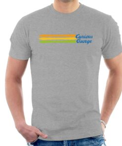 Curious George Blue Logo Mens T Shirt 1