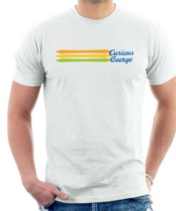 Curious George Blue Logo Men's T-Shirt 1 Curious George Blue Logo Mens T Shirt 2