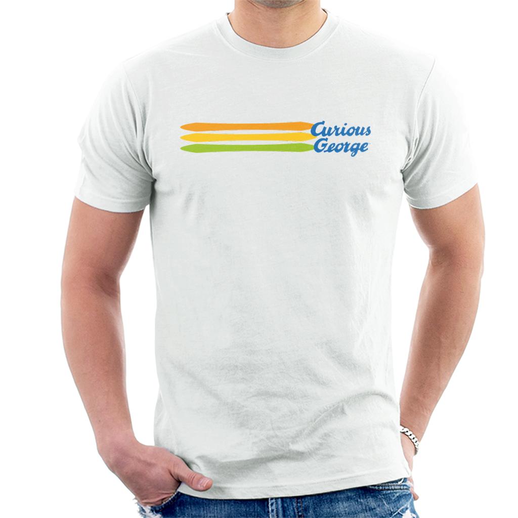 Curious George Blue Logo Men's T-Shirt Curious George Blue Logo Men's T-Shirt