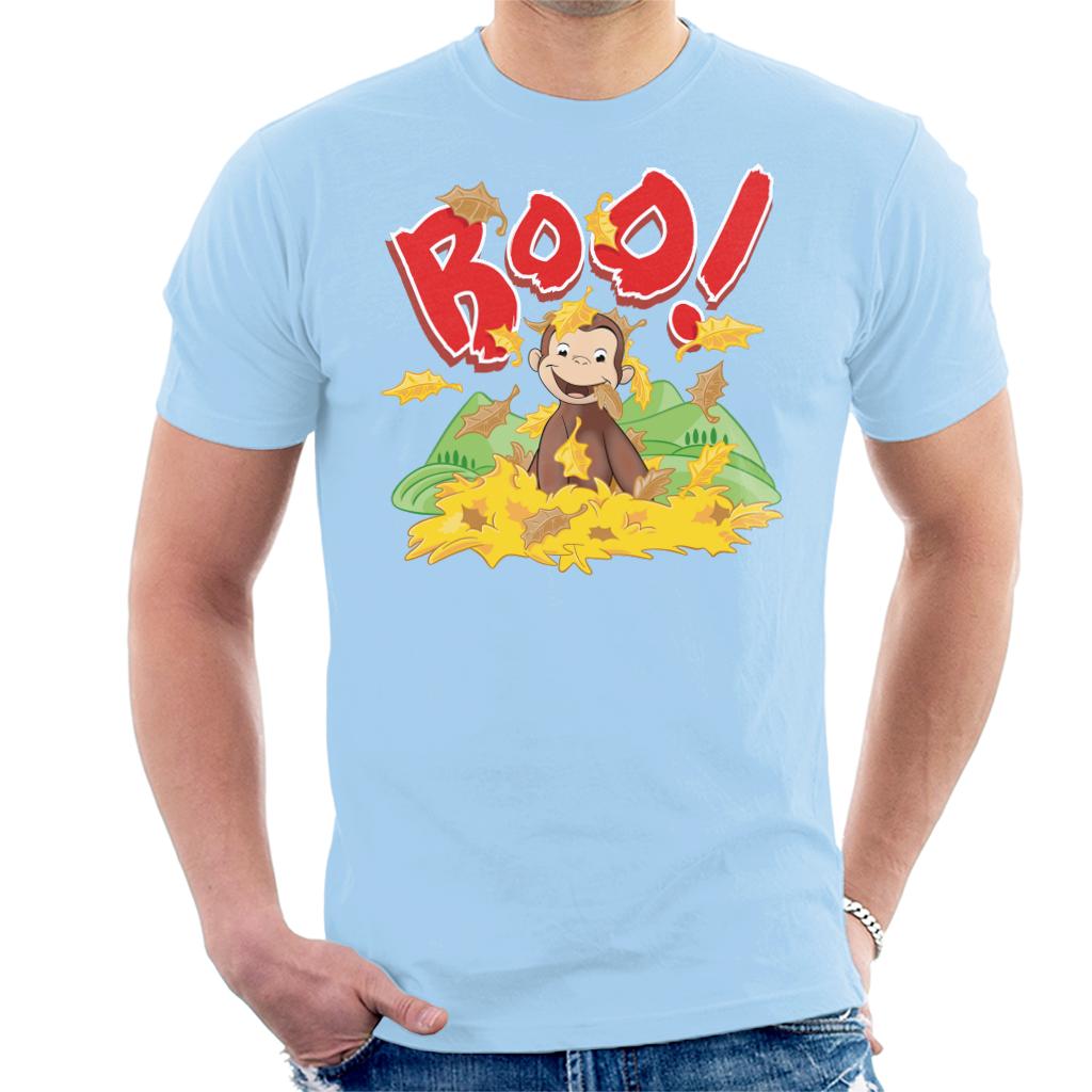 Curious George Boo In The Leaves Men's T-Shirt Curious George Boo In The Leaves Men's T-Shirt